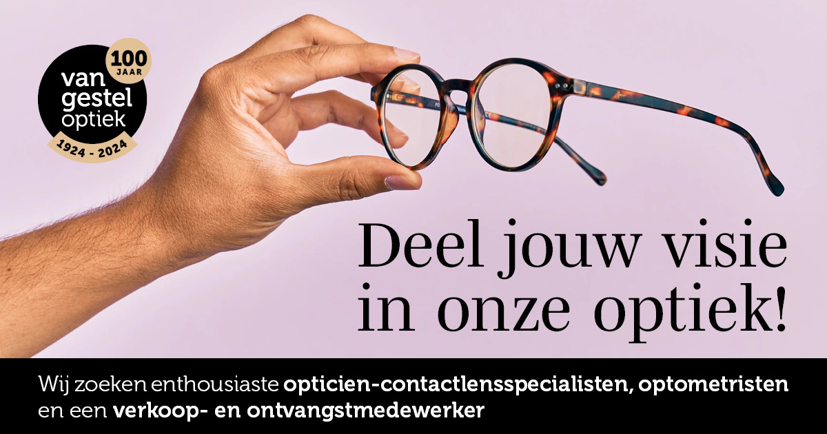 Vacature opticien-contactlensspecialist optometrist  verkoop- en ontvangstmedewerker